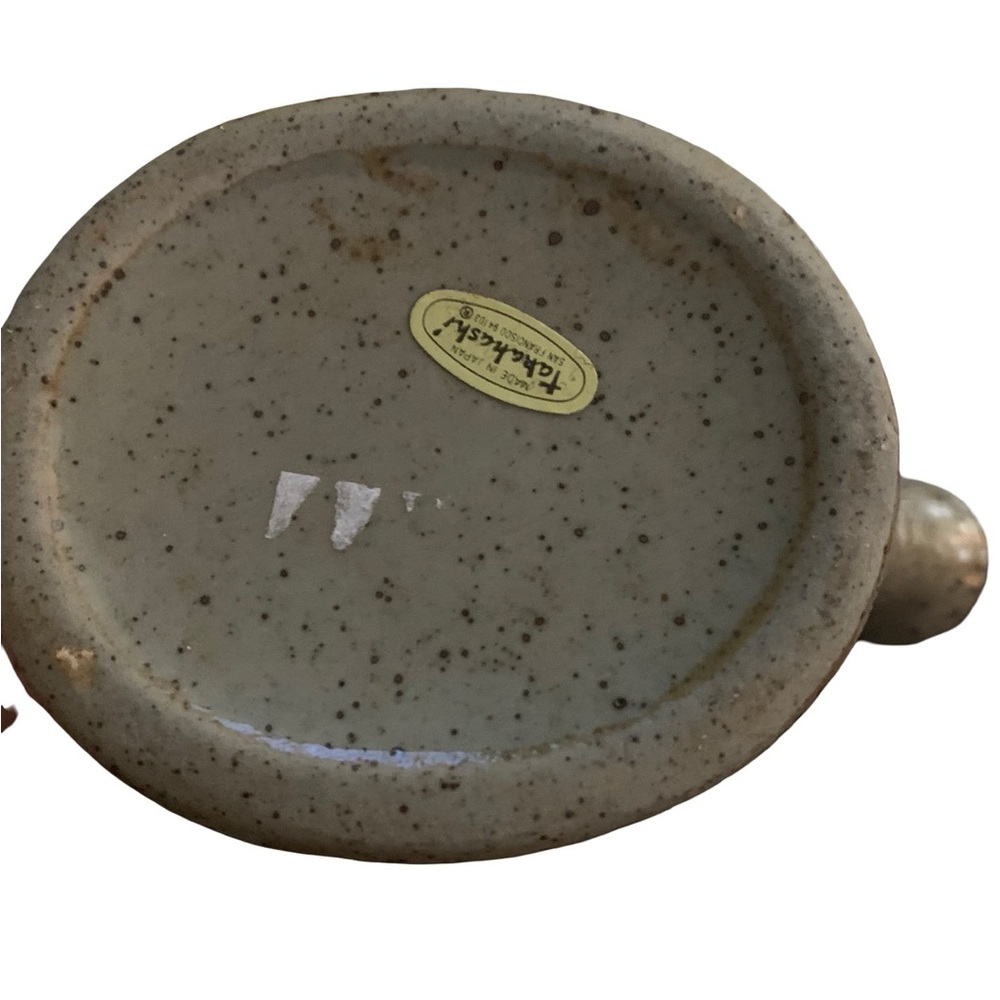 Vintage Takahashi Stoneware  Floral Mini Watering Can‎ 3.25” - Picture 3 of 4